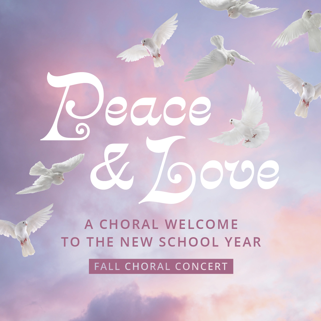 PiusPAC's tweet photo. Join the Concert Choir, Pius XI Chorus and Madrigals in a celebration of two words that are ideal for this time between the beginning of the school year and Thanksgiving: Peace and Love. - https://t.co/bZ9Nmz4g6C https://t.co/00XekGPQtu