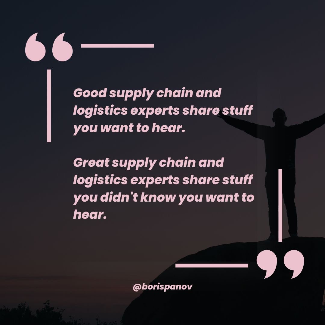 BorisPanov15's tweet image. What are your thoughts regarding this one? 

#logistics #experts #podcasters #publicspeakers
