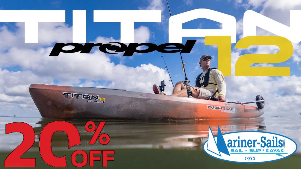 MarinerFun's tweet photo. THE TITAN PROPEL 12 OFFERS FEATURES RIGHT BETWEEN THE TITAN PROPEL 10.5 AND 13.5. AND FOR SOME...IT’S JUST RIGHT.

https://t.co/RLHKgykEN4

*While supplies last.
**Cannot be combined with other offers. https://t.co/p98F7PjopT
