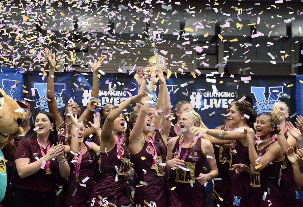 VarsityNetball's tweet photo. 🏆Behold...your 2022 champions! 🏆

Congratulations Maties on a brilliant, unbeaten varsity netball tournament proudly brought to you by @FNBSA. 

#ShowYourColurs for the maroon machine! https://t.co/iwHx56KJHP