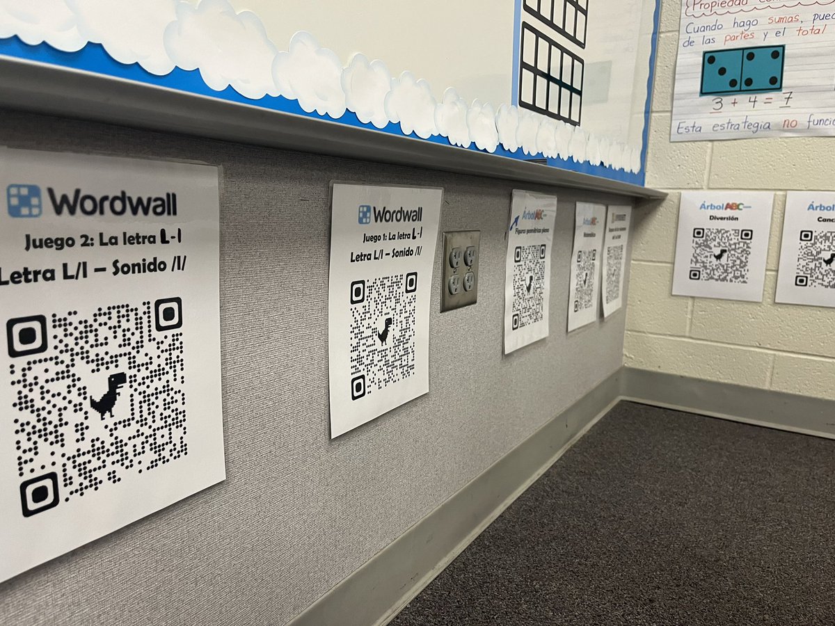 SandyHoyos19's tweet photo. Awesome idea for your independent iPad stations ✨💻🎧 @BonettVera uses QR codes to give easy access to his students to work on math, the letter of the week, reading stories and fun games. @BonettVera you are a rock star 🌎💙✈️ @ParticipateLrng #UnitingOurWorld https://t.co/omWn28aJ9Y