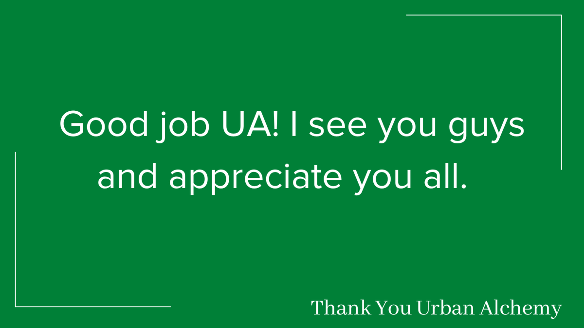 UrbanAlchemyUA's tweet photo. We love what we do, and it means the world when you love it too. Thank you for the kind words. #lettersofthanks https://t.co/zdK2pPLE67