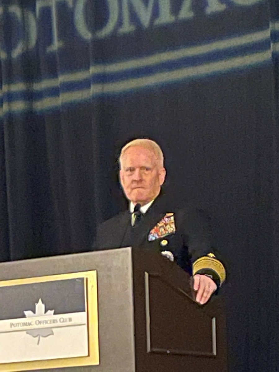 @NGA_GEOINT Director VADM Frank Whitworth III speaking on Ukraine, Maven, commercial collaboration big picture of Intel.  “Computer Vision” @AndressMark @Frankhusson @PotomacOfficers @Mattermost secure collaboration to help. #intel #insaleadership #pocintel #nga #mattermost_Fed