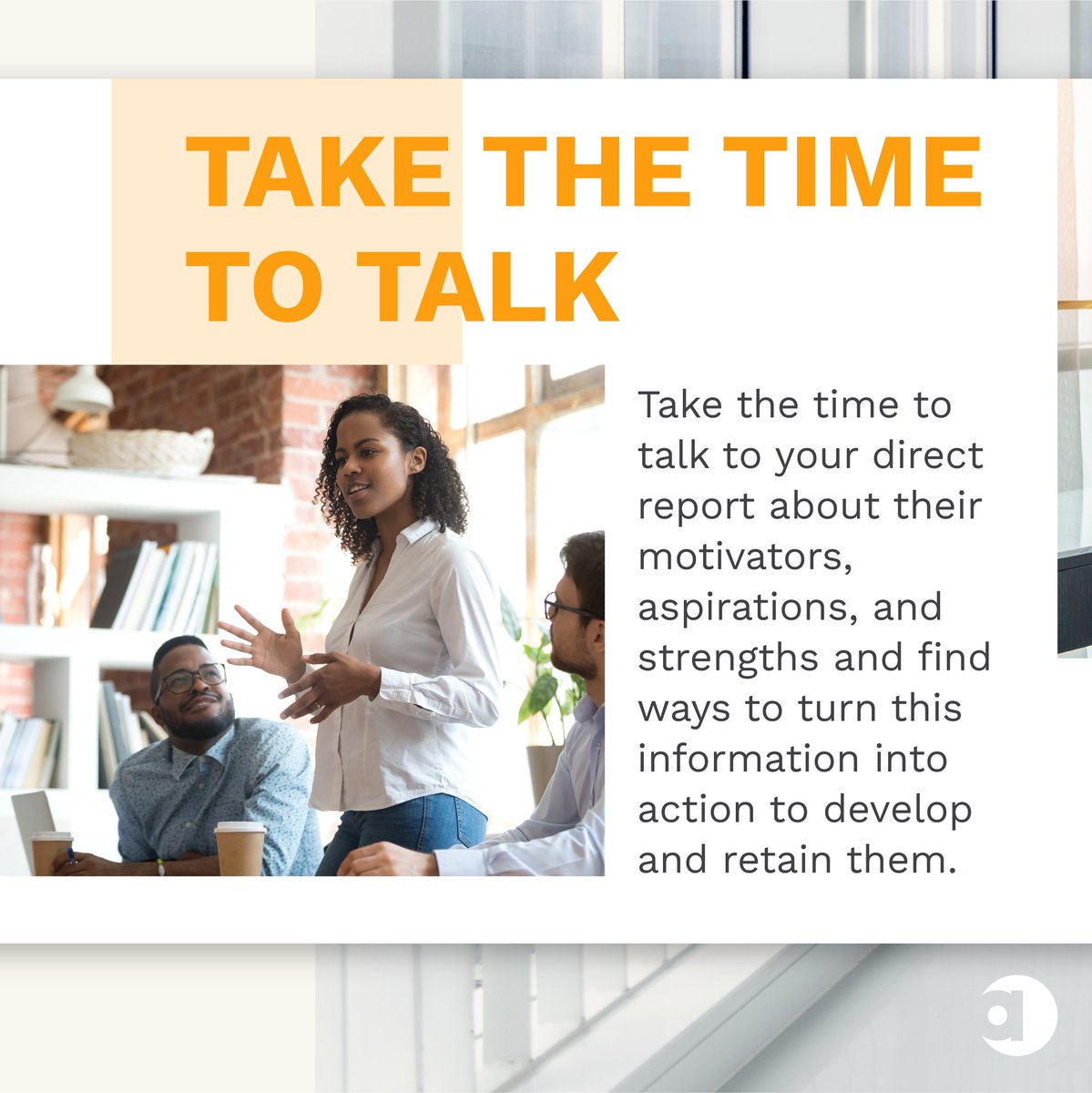 AccessTheAgency's tweet photo. Celebrating our bosses everyday with our very own Christine Godbey, VP of HR on how to be a good manager. Here are her top 3 tips. https://t.co/LF2DYYDLMG