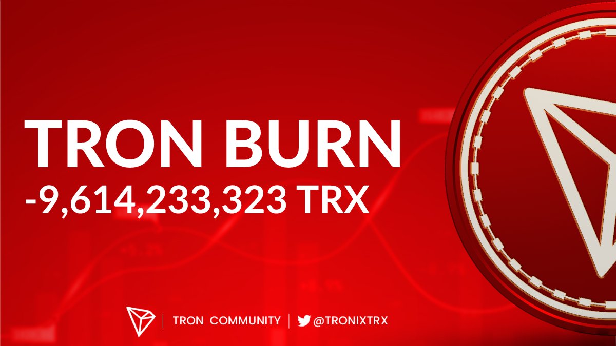 #TRON supply drops by more than -9,614,233,323 ($603M) #TRX 🔥 since October 27, 2021 🤯