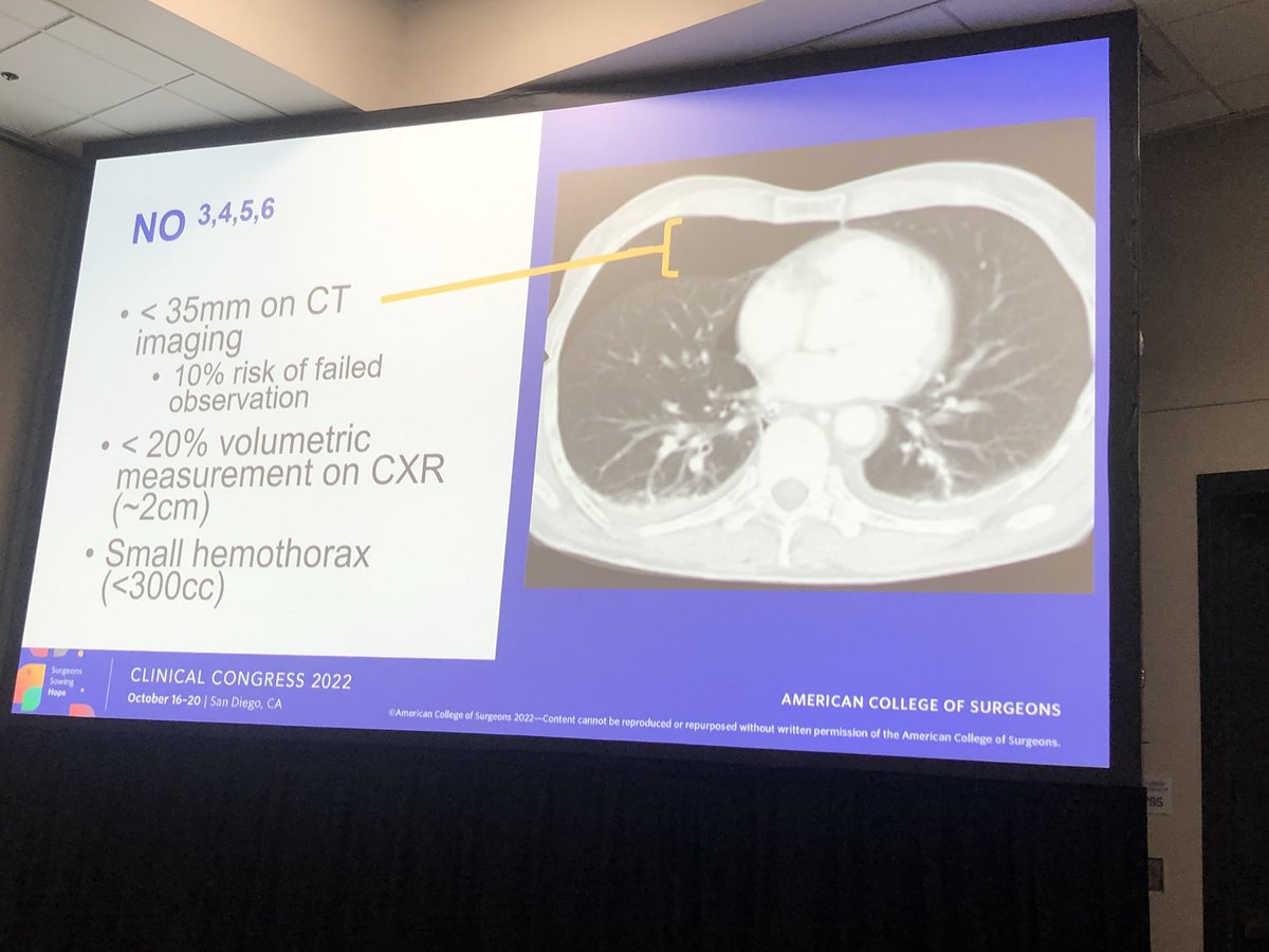 Carrie Sims, MD PhD☮️ (@carriesims20) on Twitter photo The use of ultrasound in chest trauma (efast) can help identify ant ptx - a “lung point” is pathognominic. When can you watch a ptx without a chest tube - and don’t forget the peri procedure antibiotics! Great recommendations from <a href="/ZachWarriner/">Zach Warriner</a>! #TraumaUpdate #ACSCC22 The use of ultrasound in chest trauma (efast) can help identify ant ptx - a “lung point” is pathognominic. When can you watch a ptx without a chest tube - and don’t forget the peri procedure antibiotics! Great recommendations from <a href="/ZachWarriner/">Zach Warriner</a>! #TraumaUpdate #ACSCC22