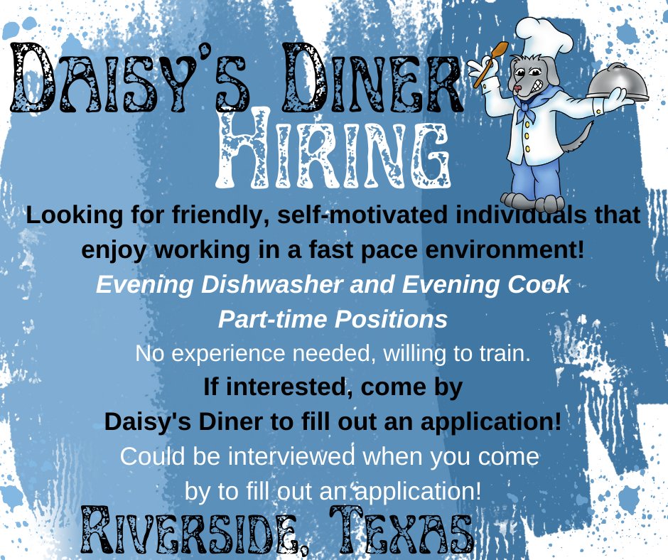 DaisysDiner's tweet photo. https://t.co/XGOxt4ftpa