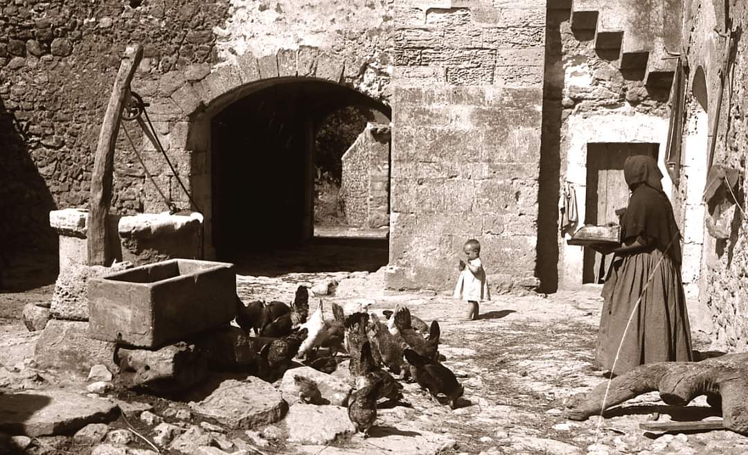 rperellob's tweet photo. Abans, una de les tasques gairebé exclusives de la dona pagesa era péixer l'aviram. (Rafal Pudent, llevant mallorquí, al voltant de 1900). https://t.co/fFs6Ngtbws