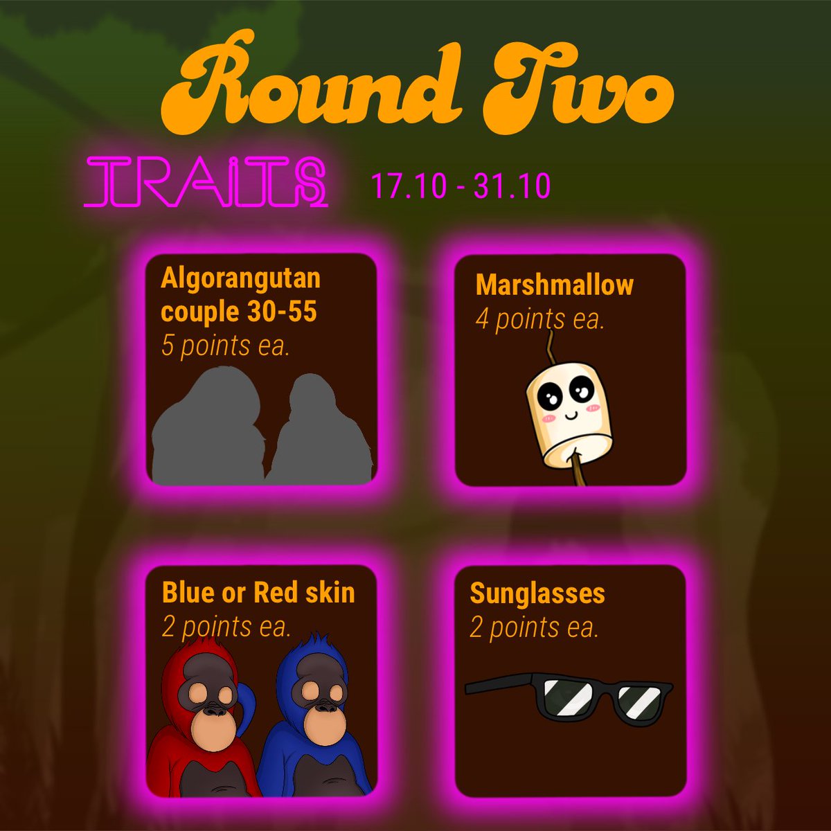 algorangutans.algo (@algorangutans) on Twitter photo We still out here rewarding our holders with prizes from the Algorandsphere! This round we have <a href="/MHeepow/">Heepow.algo</a> <a href="/TucanTribe/">TucanTribeNFT.algo</a> <a href="/CrazyEmbryoClub/">Crazy Embryo Club π¨</a> <a href="/BadBunnySociety/">Bad Bunny Society</a> <a href="/coffeebits_nft/">CoffeeBits.algo βοΈ</a>!
oh and GM #algofam π¦§βοΈ We still out here rewarding our holders with prizes from the Algorandsphere! This round we have <a href="/MHeepow/">Heepow.algo</a> <a href="/TucanTribe/">TucanTribeNFT.algo</a> <a href="/CrazyEmbryoClub/">Crazy Embryo Club π¨</a> <a href="/BadBunnySociety/">Bad Bunny Society</a> <a href="/coffeebits_nft/">CoffeeBits.algo βοΈ</a>!
oh and GM #algofam π¦§βοΈ