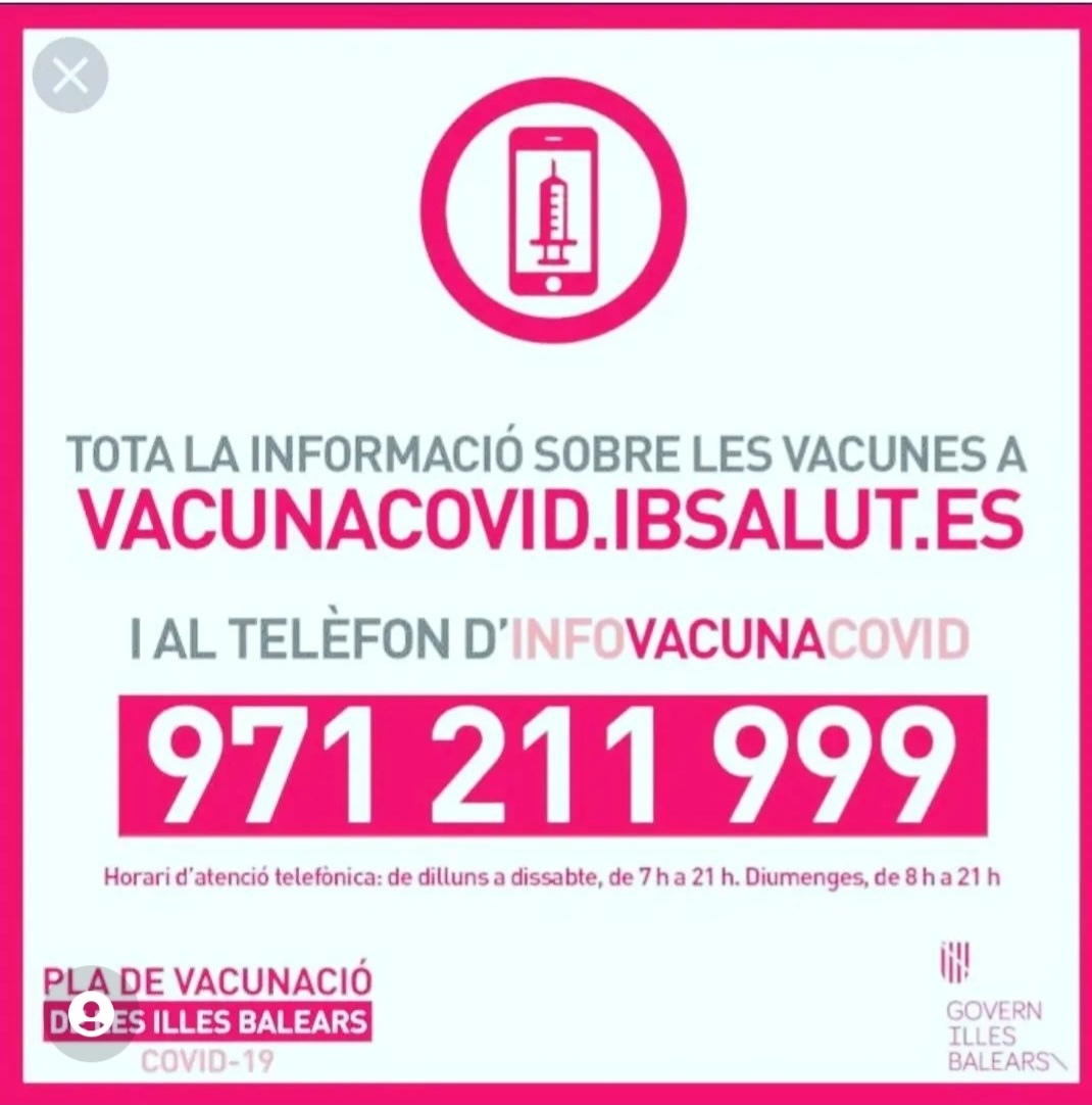 CSEmiliDarder's tweet photo. Si eres mayor de 80 años ya puedes pedir cita para vacunarse de COVID + GRIPE!!! A partir del 22.10.22 también para los mayores de 60 años y las personas entre 5 a 59 años con patologías crónicas!!! VACUNATE!! #LasVacunasFuncionan #YoMeVacuno #csEmiliDarder #apMallorca #vacúnate https://t.co/EJZaEXBaW9