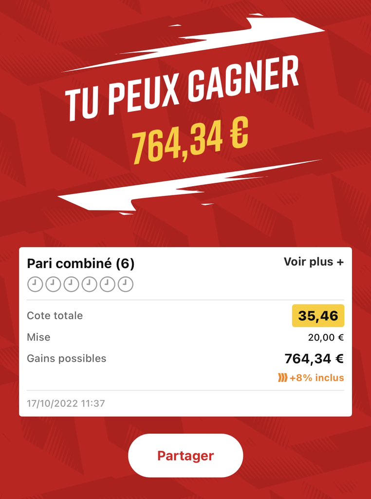 BenssBetting's tweet photo. 10❤️ et je partage le deuxième Jackpot avec une jolie côte à 35.📈
#TeamParieur #TeamTFB 💻 #NHL 🏒 https://t.co/Y8hxV5cVJv