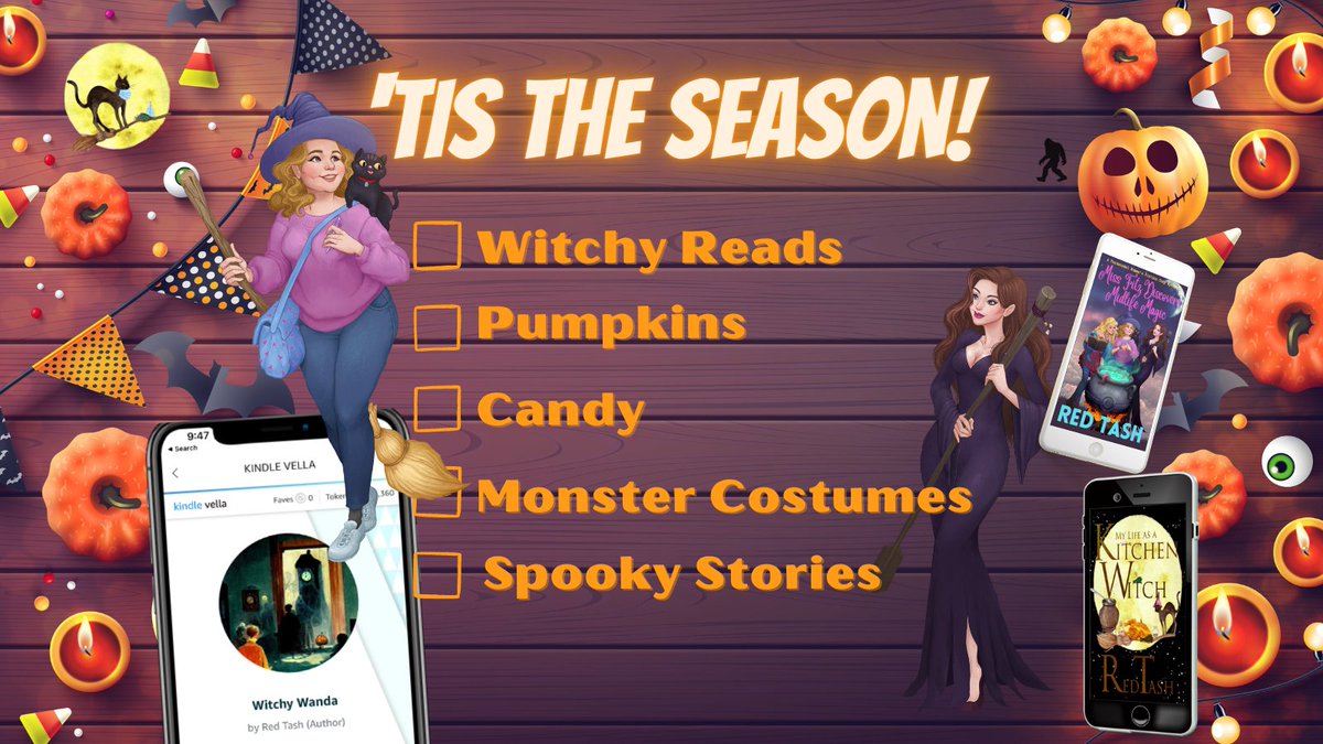 RedTashBooks's tweet photo. Witchy Wanda Season Finale awaits 👻 - https://t.co/bEBN0Au1ah https://t.co/r1Ulo6x7RS