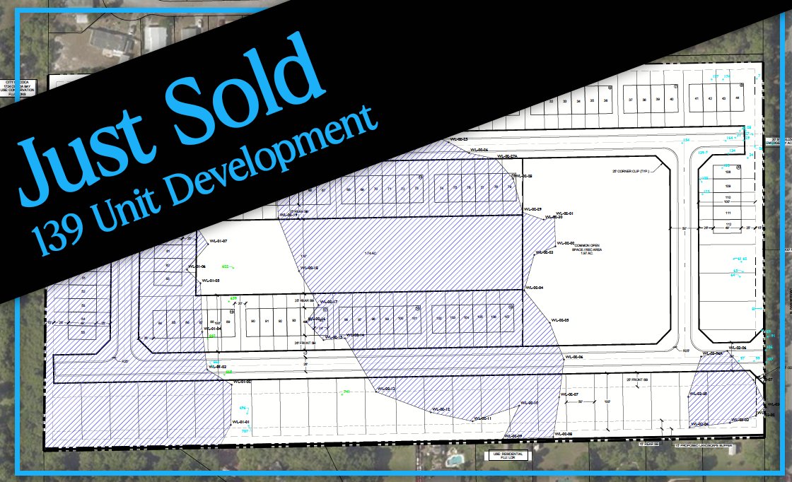 COMPASS_CRE's tweet photo. Congratulations to the Buyer and Seller of a 139-Unit OZ Development Project in Cocoa, Florida.   Compass Commercial represented both sides of the transaction and facilitated with project approvals.   https://t.co/ms8spuUvgm #OpportunityZone #Development https://t.co/rm9hlm7Weg