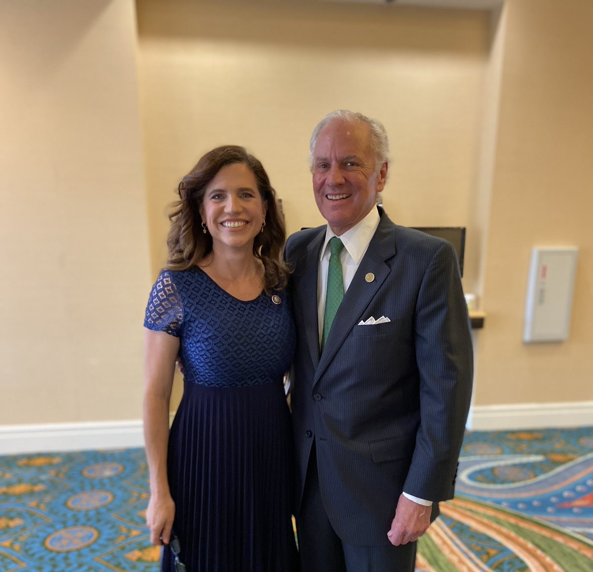 RepNancyMace's tweet photo. Today we joined @SCPort & Gov @HenryMcMaster for the annual State of the Port address with the new CEO @BarbaraLMelvin. In FY22, our Ports set a new record while navigating challenges to the global supply chain. #keepfreightmoving https://t.co/HUhQgpn8wb