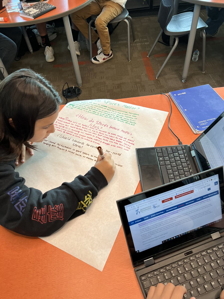 WWstemcademy's tweet photo. Last Friday we closed out our literacy boot camp with research and rabbit holes in the library.    Students practiced asking questions, identifying quality sources, researching and summarizing.  Such a great week of co-teaching between ELA and CTE. https://t.co/tLaq9BWWNa