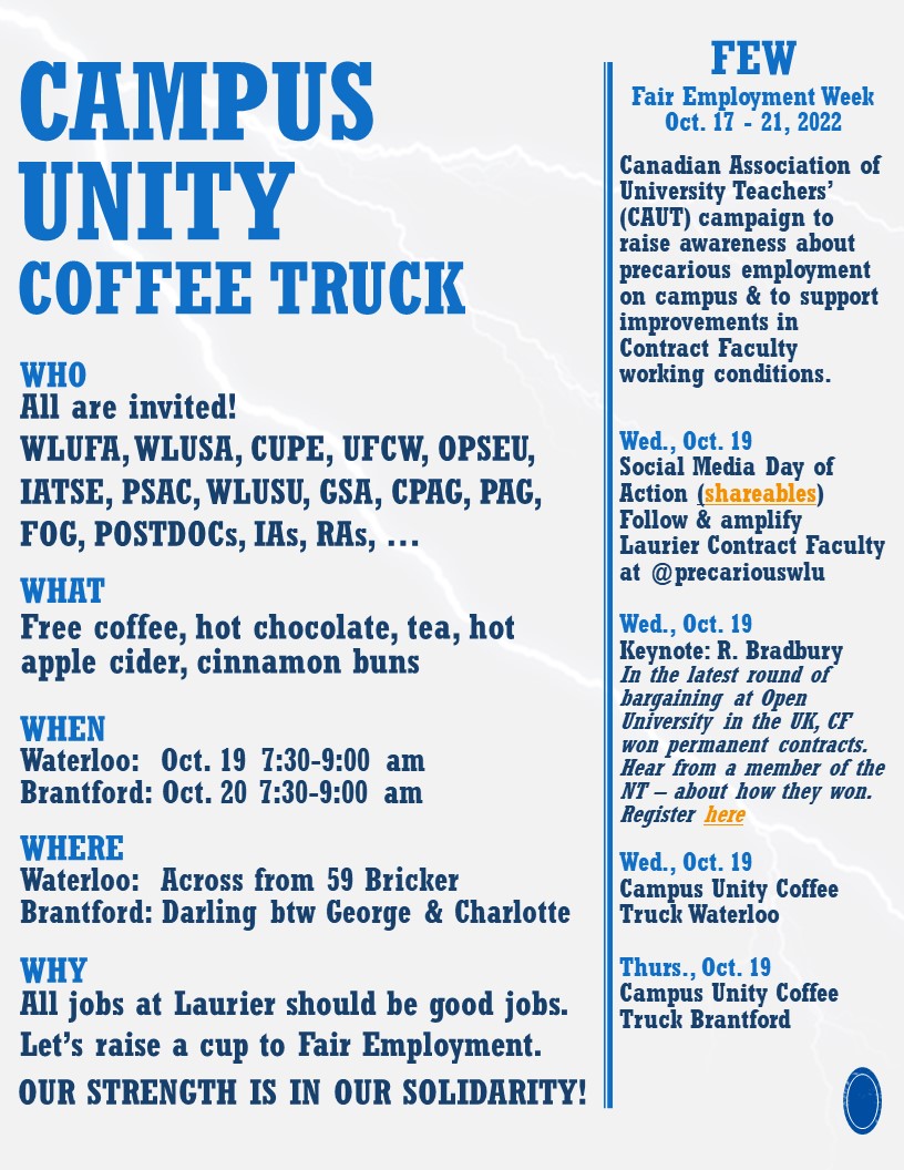 kellishale's tweet photo. Stop by for an early serving of coffee & camaraderie
if you are around either location on Wed or Thurs! #fairness4cf #ocufa #wlufa https://t.co/2Z7OGcfvrd