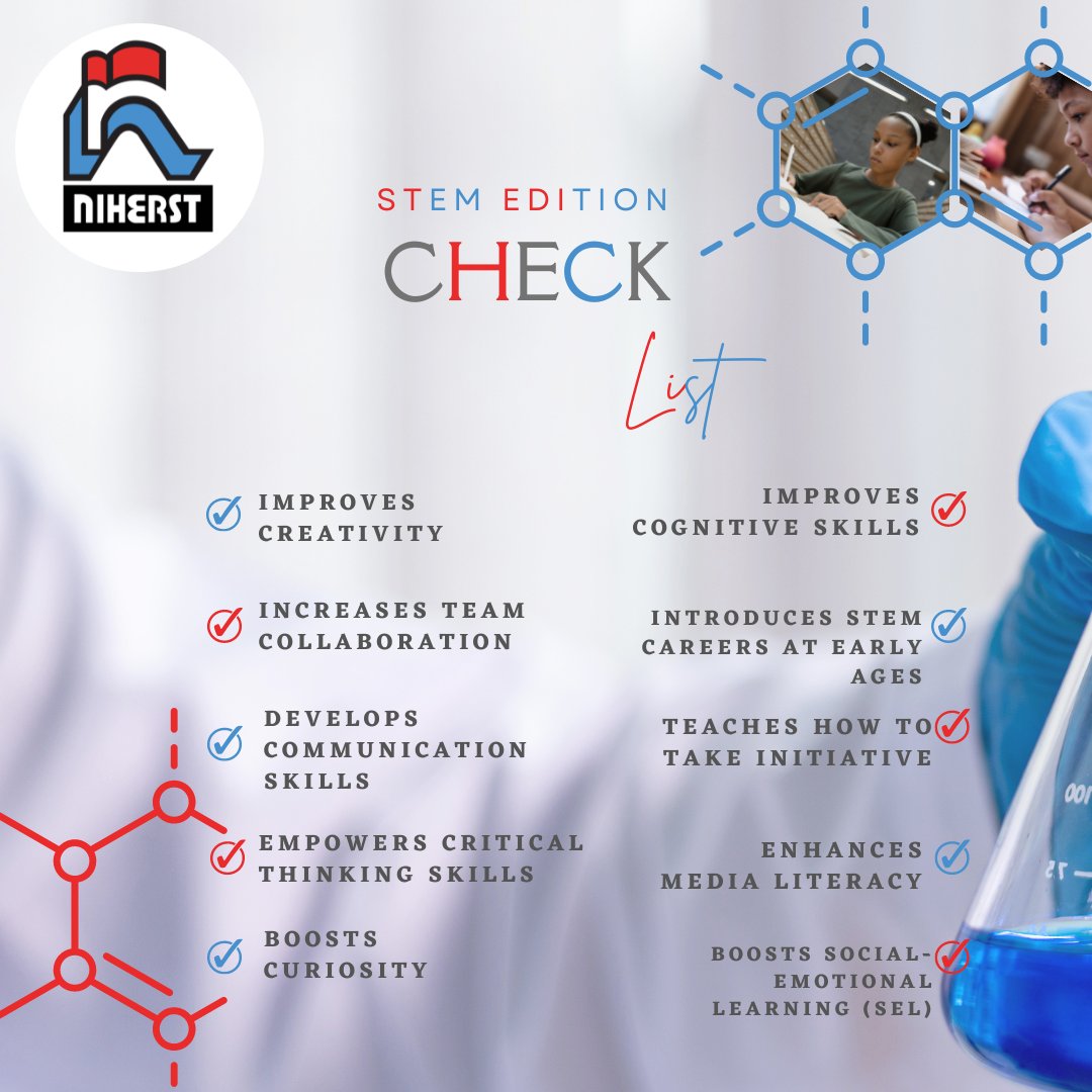 NIHERST's tweet photo. Have you ever wondered about the benefits of STEM (Science, Technology, Engineering, Art and Math)?
A few of the benefits are listed....take a read today!
#STEM #scienceisfun #LeaderinSTEM #triniglobe #enablingsocietythroughscienceandinnovation #NIHERST https://t.co/aSe2vlo2YU