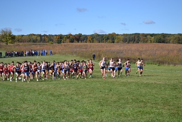 Start of the MSL Conference Championships: Saxons move up a few spots to their highest finish since 2012; Christian Haywood Earns All-Conference and runs 15:59. The Road is Long but the Journey Has Begun!