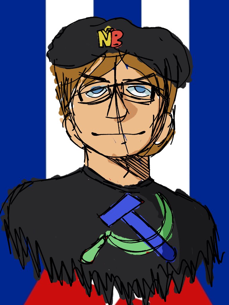 landersonsmarf's tweet photo. @NathanielBandy1 my friend drew you as Che Guvera https://t.co/c8AD48CxG5