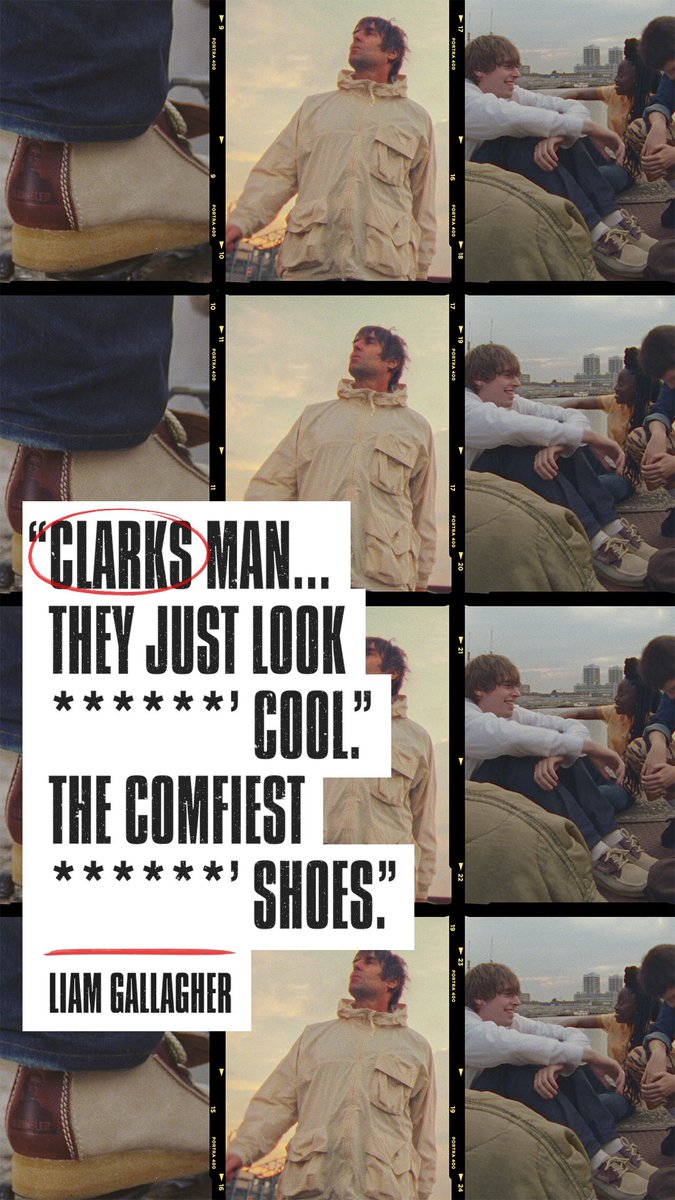 Liam Gallagher wears <a href="/ClarksOriginals/">Clarks Originals</a> LG Rambler