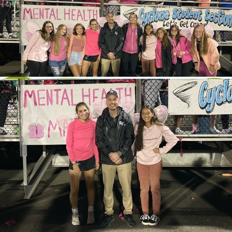 CCPSEVHS's tweet photo. Last Friday our Morgan’s Message Club @evhs.morgansmessage was out in force, bringing awareness to mental and physical health! #ProudEV #cyclonestrong #mentalhealthmatters #normalizetheconversation https://t.co/Xbwuf58zM0