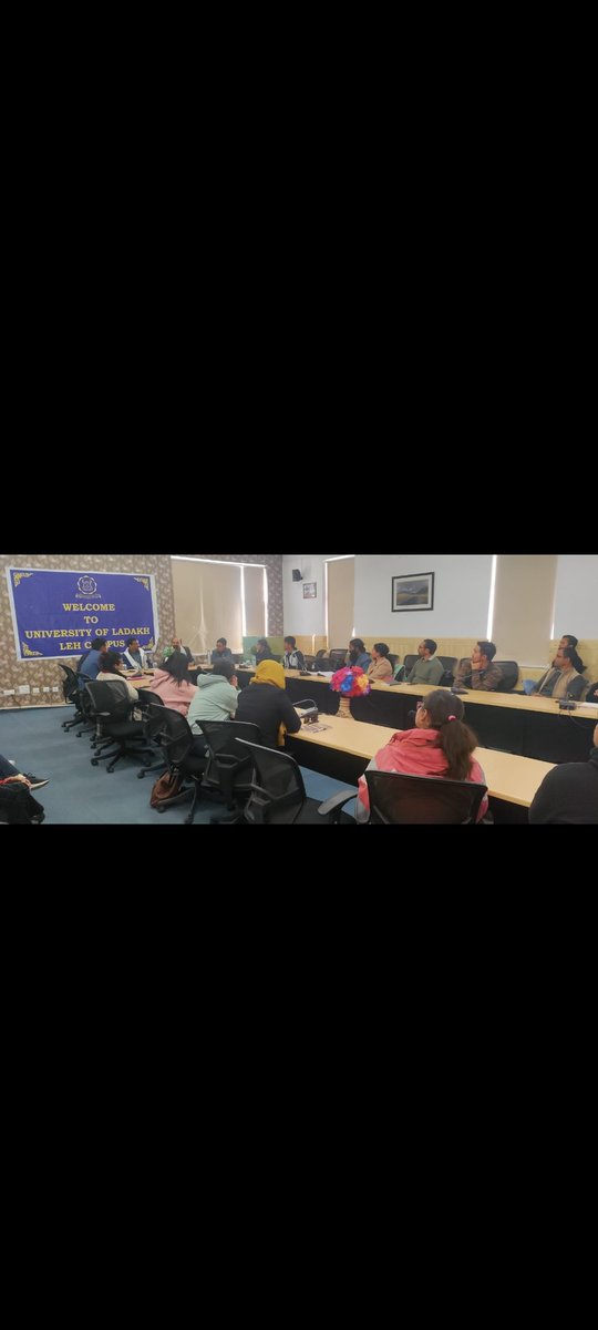 ULadakh's tweet photo. A team of researchers from James Cook University (JCU), Singapore in association with Global Himalayan 
Expedition (GHE) visited the Leh Campus of University of Ladakh for a panel discussion on a research 
project which was chaired by the Registrar, UOL Prof. A.K.Sharma. https://t.co/6LbPoUIoOu