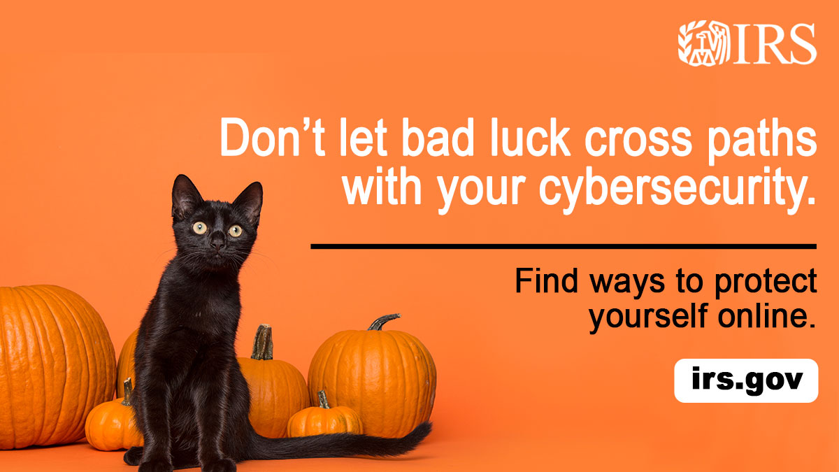 IRStaxsecurity's tweet photo. For your #TaxSecurity, teach your family to recognize scams. Make sure they know not to click on links or download attachments from unknown emails. Read more #IRS and Security Summit tips to #BeCyberSmart during #CyberMonth: https://t.co/QBX5egpU1B https://t.co/CUunjYT3BC