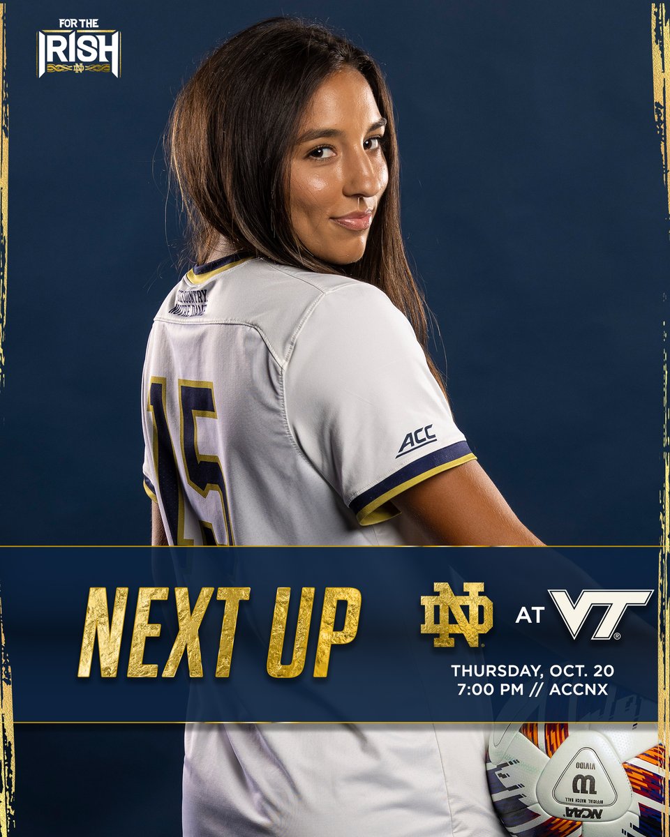 NDSoccer's tweet photo. The road swing continues this week. On to Blacksburg. 

#GoIrish ☘️ https://t.co/v3WTaeymrz