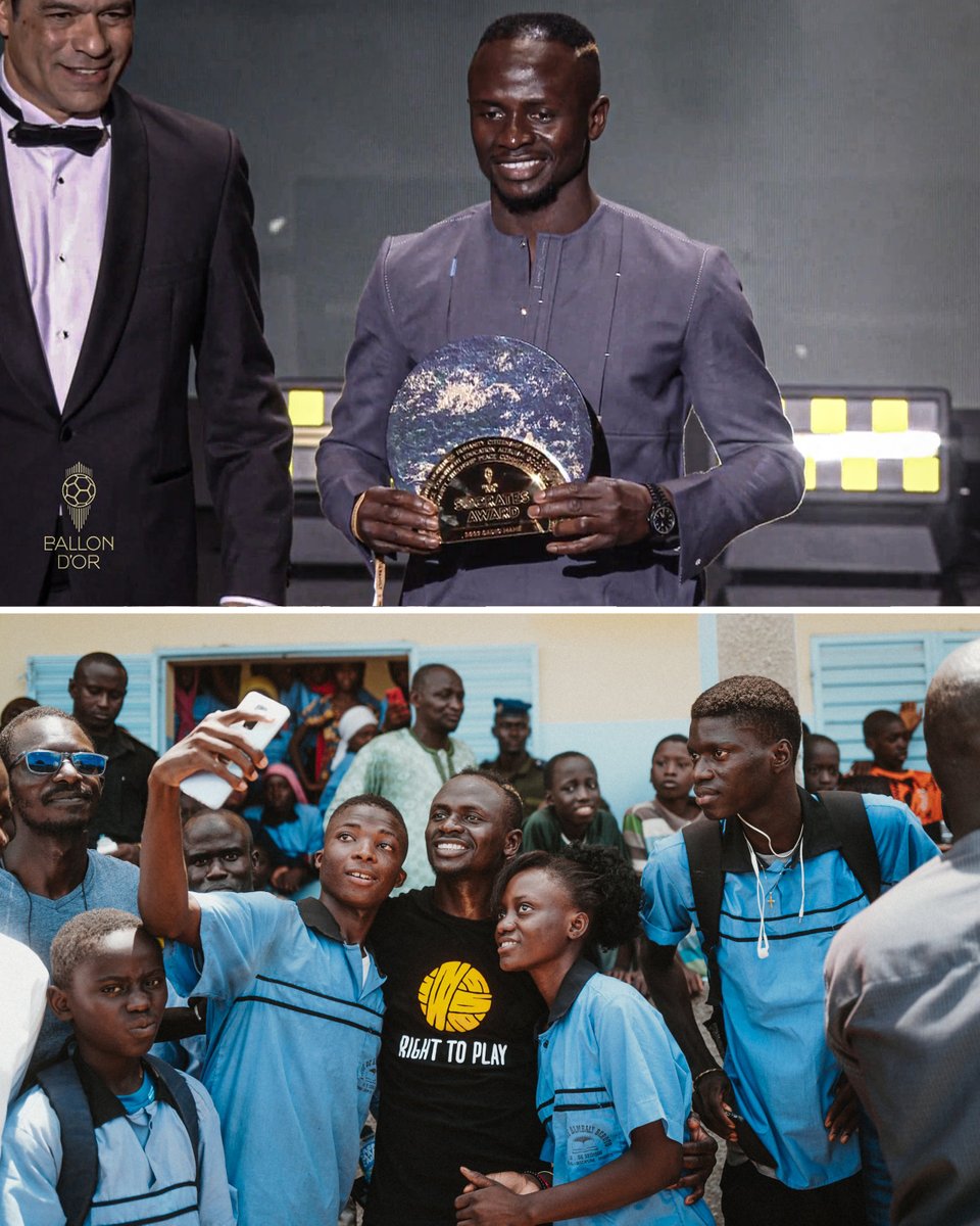 ESPNFC's tweet photo. Sadio Mane is the very first winner of the Socrates award 🏆

The award is given to a player to recognise their humanitarian achievements ❤️ https://t.co/5fT7sqgYQE