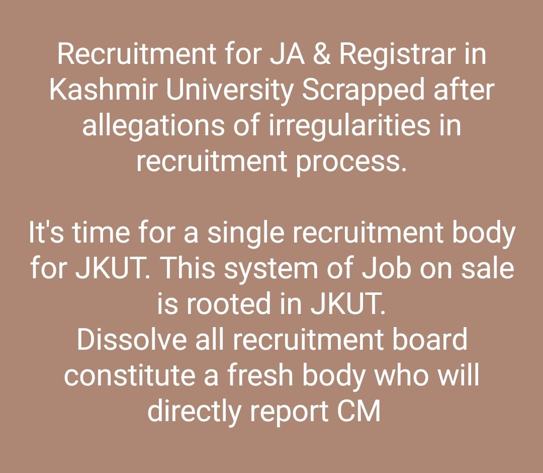 vinkal_yac's tweet photo. U all @narendramodi @AmitShah  @OfficeOfLGJandK  @manojsinha_  promised jobs for youth of JKUT we thought on merit basis.
But it was for cash.
#LetMeritPrevail https://t.co/BIeFdrLQ6K