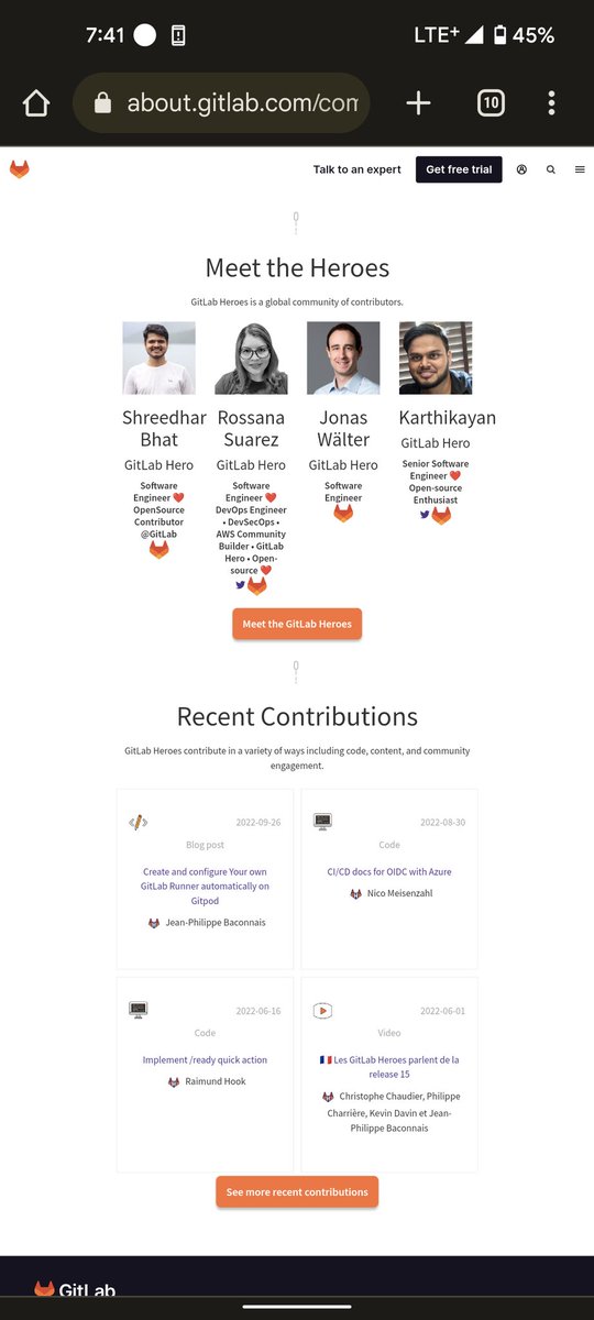 That's one proud moment for me 🦸. Thanks <a href="/gitlab/">🦊 GitLab</a> for the wonderful #GitlabHero program🙇. Appreciating contributors in a special way ❤️