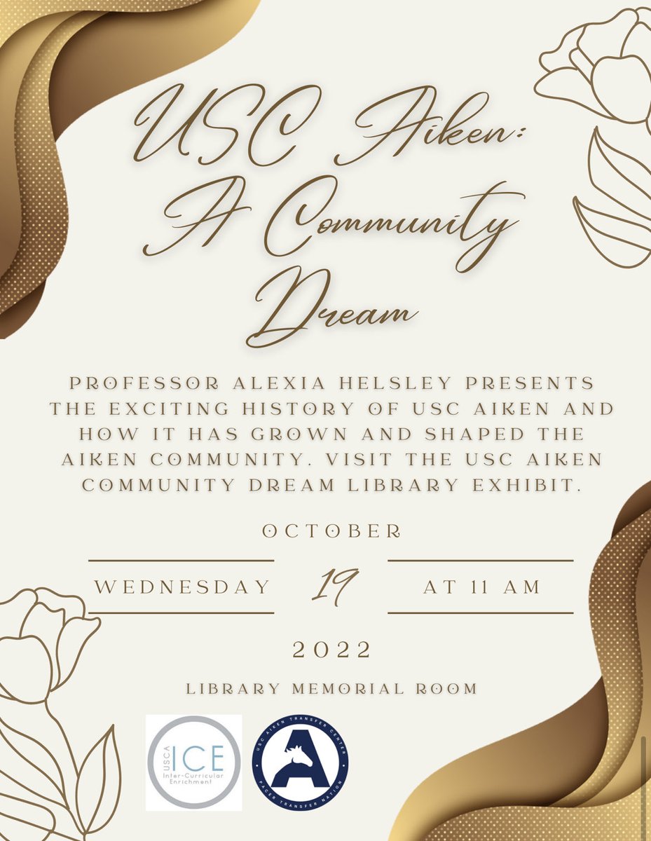 Okay ⁦<a href="/USCAiken/">USC Aiken</a>⁩, the #TransferStudentWeek fun continues tonight &amp; in the coming days. Join us for some food, fun &amp; history! #college #USCA #AikenSC ⁦⁩