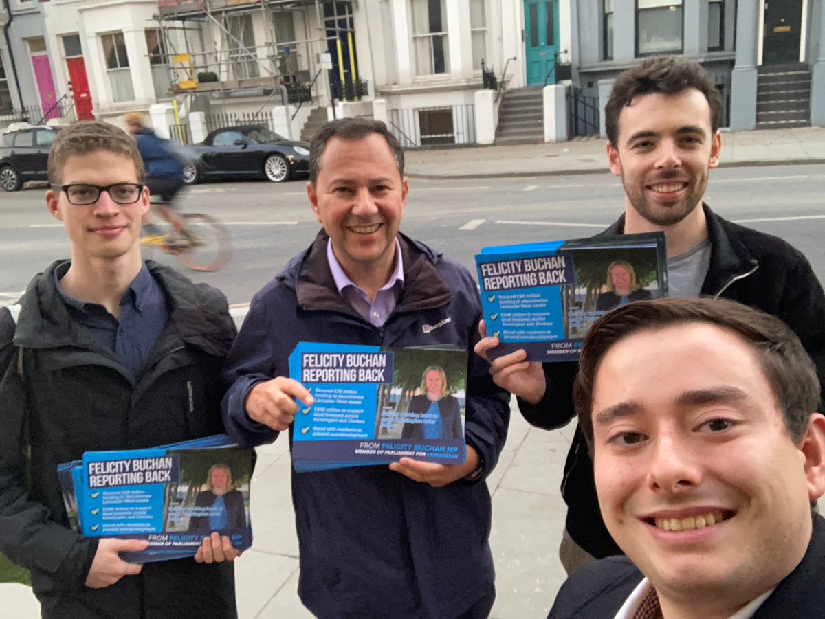 Away from the Westminster bubble, lots of residents in Dalgarno ward, North Kensington, were happy to have friendly conversations as our top @KCFConservative team delivered leaflets reporting back our excellent MP @FelicityBuchan's work for the constituency.