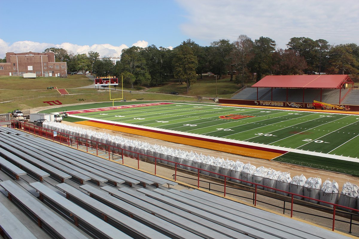 MyTUAthletics's tweet photo. Who's ready for Tuskegee Homecoming 2022?!  The return to Abbott Memorial Stadium. happens on November 5 as we. celebrate our 97th Annual Homecoming Game‼️

@SkegeeFootball

#TheStandard #TuskegeeFB #ballandparlay #SIAC #AbbottMemorialStadium https://t.co/TdqLM8zUFG