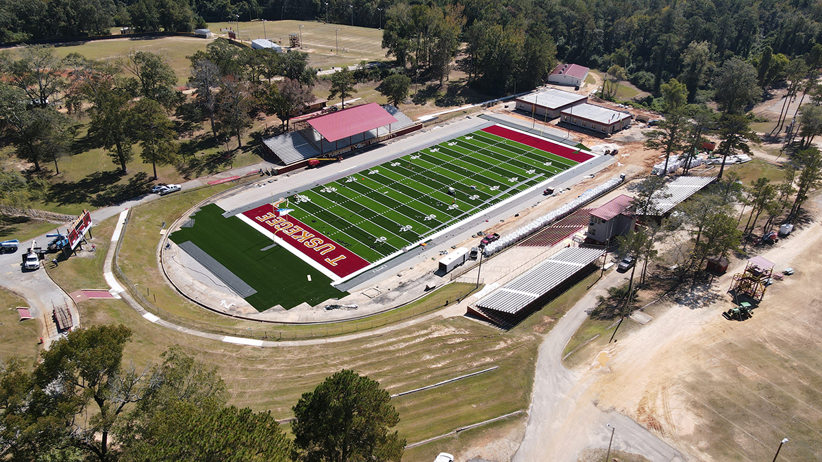 MyTUAthletics's tweet photo. Who's ready for Tuskegee Homecoming 2022?!  The return to Abbott Memorial Stadium. happens on November 5 as we. celebrate our 97th Annual Homecoming Game‼️

@SkegeeFootball

#TheStandard #TuskegeeFB #ballandparlay #SIAC #AbbottMemorialStadium https://t.co/TdqLM8zUFG