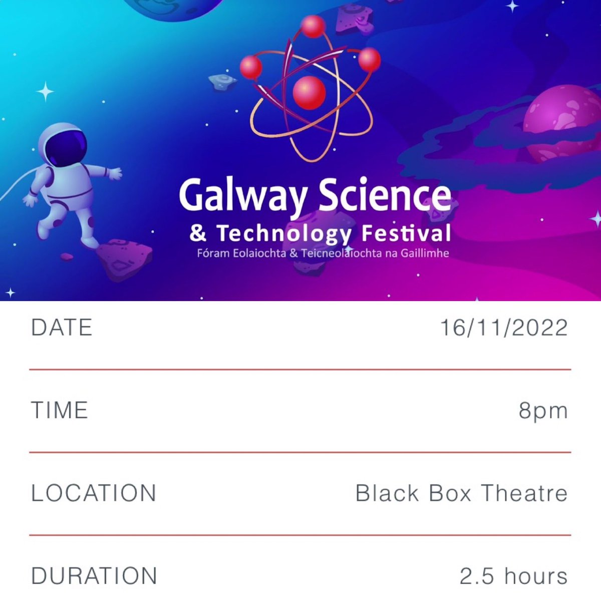 Des Ryan (@deasuno) on Twitter photo Delighted to be presenting at the <a href="/galwayscience/">Galway Science & Technology Festival</a> festival. The topic is “The Science of Hurling” with <a href="/TonyOgRegan/">Tony Og Regan</a> <a href="/DKieranCollins/">Kieran Collins</a> & <a href="/niamh_mallon/">Niamh Mallon</a> galwayscience.ie/event/the-scie… Delighted to be presenting at the <a href="/galwayscience/">Galway Science & Technology Festival</a> festival. The topic is “The Science of Hurling” with <a href="/TonyOgRegan/">Tony Og Regan</a> <a href="/DKieranCollins/">Kieran Collins</a> & <a href="/niamh_mallon/">Niamh Mallon</a> galwayscience.ie/event/the-scie…