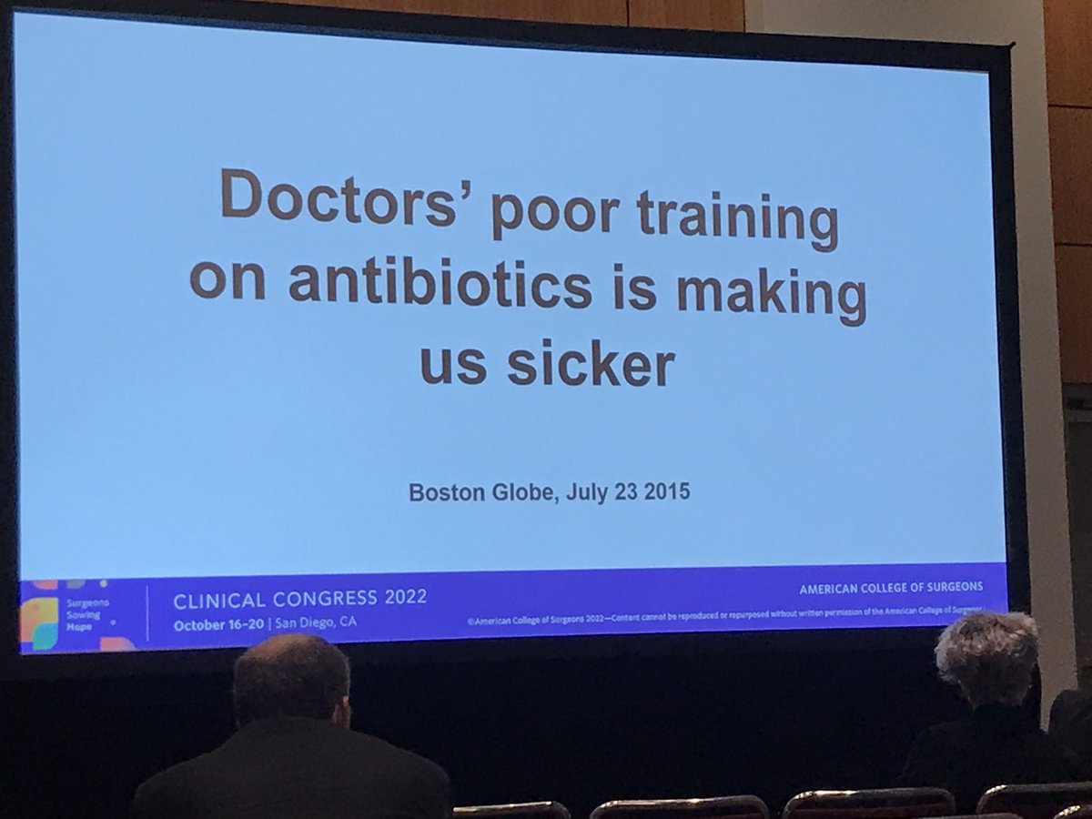Antibiotic stewardship #acscc22 #acs2022 Permanent training!