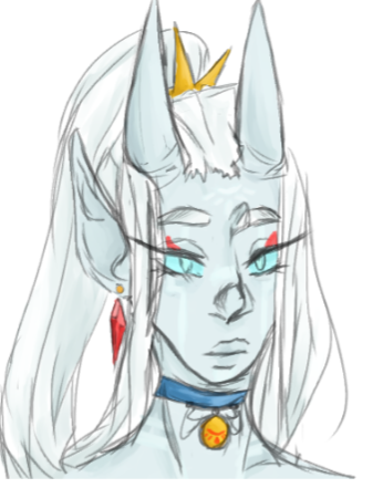 im working on the horde of ocs i have
This is Eriv Sorrow, an arcane trickster noble.
i think he bitch slapped a child with his tail?