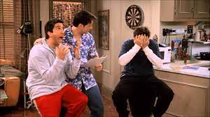 ReddAtWork's tweet image. whatever this is on @TBSNetwork - it reminds me of Bamboozled from "Friends"...no real rules, not much of a point, and I cannot turn away. #Friends #RainRainGoAway @CleGuardians @Yankees