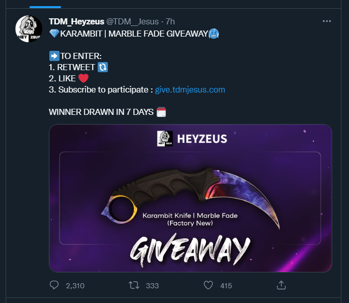 ⚠️WARNING ⚠️

I have an impersonator account.  They've botted themselves to 104k subs and are currently doing a fake giveaway to try and appear legit.  Please report.

Sadly, there is only going to be more of these.