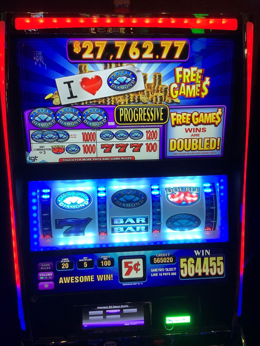 We can bet Maria ❤️'s Yaamava, because she just won $28,222.77 on I Heart triple Double Diamond! 😜🎰💎 Bet: $5 @IGTJackpots Play more, eat more, get more >> bit.ly/3w6AIGq #MeetUsAtYaamava #Jackpot