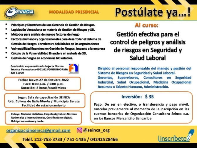 orgseinca's tweet photo. @SorayaDaz10 Saludos buenas tardes gracias por contactarnos anexo la información detallada del programa https://t.co/7maIqTYmmR