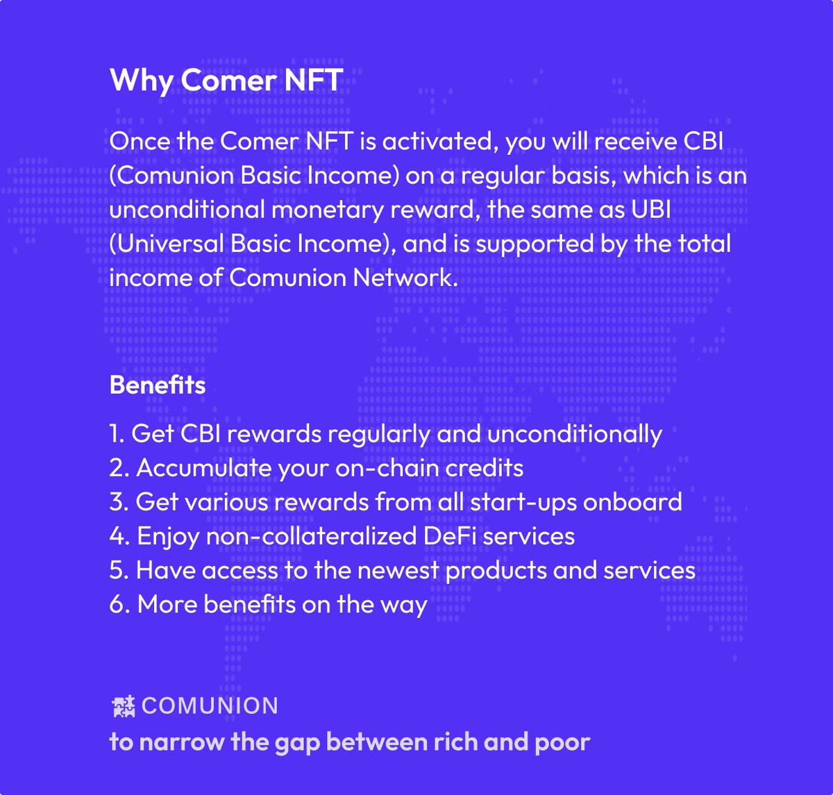 🚀Comer.ID 200 Pioneer NFTs #Giveaway 

🎁5 Pioneer NFTs
🎁10 x WL 
🎁$100 CASH

🚧 Rules:

✅ Follow @Comunion01
✅❤️ + RT + Tag 3 friends
✅ Join DC/TG

DC: discord.gg/V89VeFMbHh
TG : t.me/ComunionEconom…

Ends in 48 hrs ⏳

#FreeMint #Web3 #DAO #Syscoin