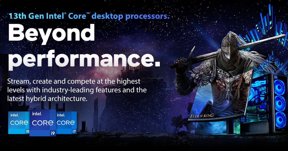 Newegg (@newegg) on Twitter photo Pre-orders for <a href="/IntelGaming/">Intel Gaming</a> 13th Gen <a href="/ABSGamingPC/">ABS | Advanced Battlestations</a> desktops are available now. Choose the CPU right for you ranging from the versatile i5-13600KF or the 5.8 GHz 24-core i9-13900KF performance monster.
Shop here: newegg.io/tw-13th-abs Pre-orders for <a href="/IntelGaming/">Intel Gaming</a> 13th Gen <a href="/ABSGamingPC/">ABS | Advanced Battlestations</a> desktops are available now. Choose the CPU right for you ranging from the versatile i5-13600KF or the 5.8 GHz 24-core i9-13900KF performance monster.
Shop here: newegg.io/tw-13th-abs