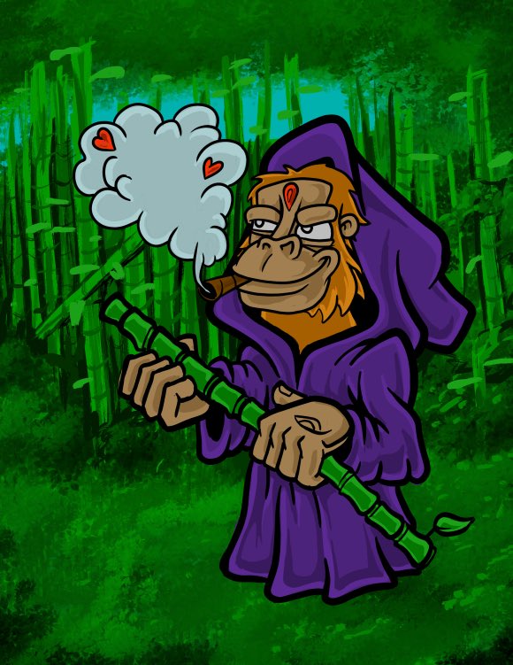 Hey <a href="/ChilledKongs/">Chilled Kongs</a> , we like you ❤️

This 1/1 Chilled Monk will be airdropped to a holder next week! 

New to us, check us out ! 
- Minted out 2222 monks in March
- Real life NFT gallery in Texas
- dope art by <a href="/JAKEEY31/">Jake EY3 𓂀</a> 

We are #cardano #nfts , and here to stay✨