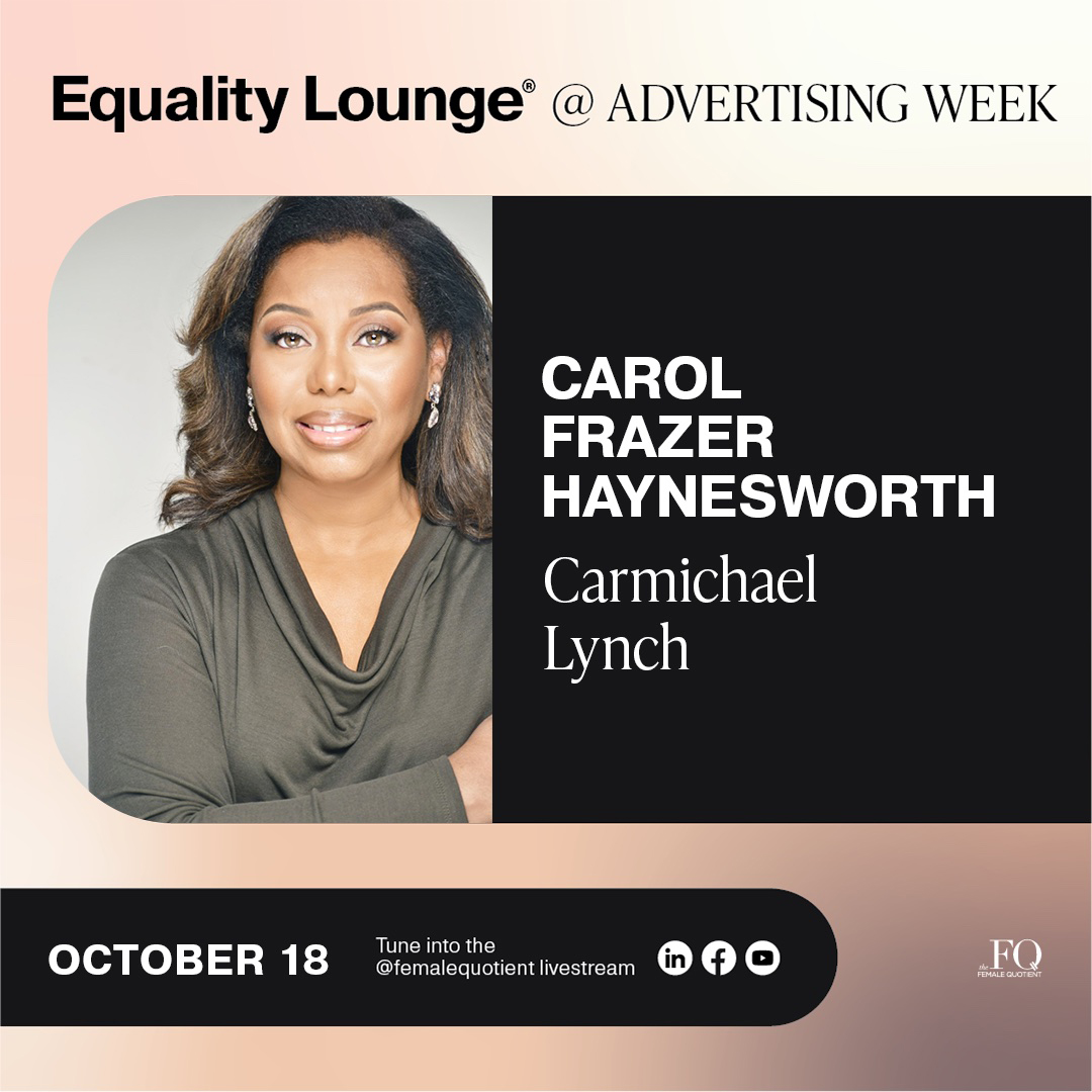 carmichaellynch's tweet photo. We're excited to have @CarolFrazer speaking on a panel with @femalequotient's Equality Lounge at @advertisingweek. https://t.co/DnWuMKCbkJ