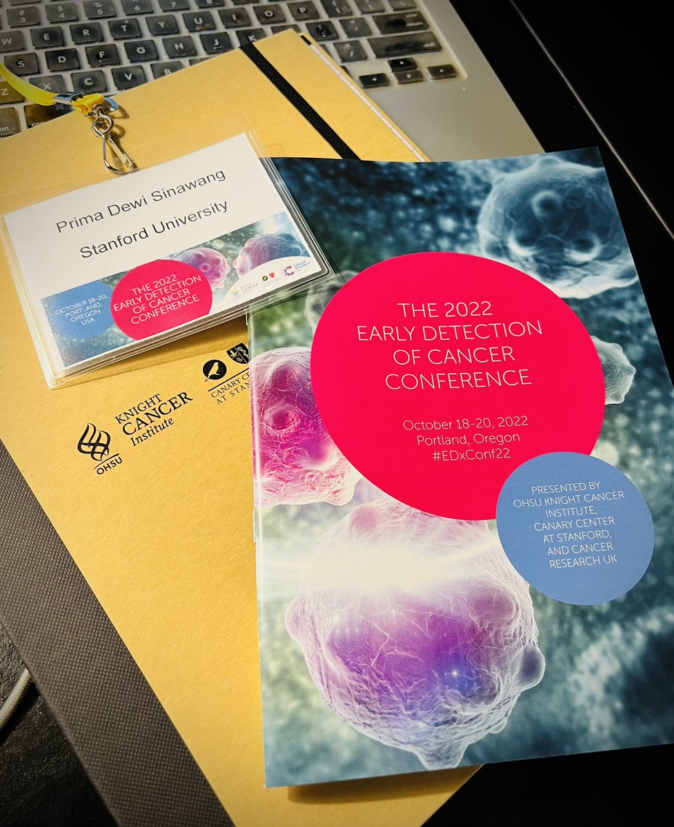 Excited to attend #EDxConf22 in Portland w fellow BAMM @utkandemirci Lab member, @JieWang_1991. And I will be taking over twitter feeds for @CanaryCenter to give you all updates on the latest research on cancer early detection. @OHSUKnight @CRUKresearch