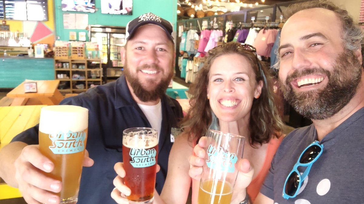 BernieConnects's tweet photo. @UrbanSouthBeer Spouse and I had a terrific time meeting Don N and hanging out with Josh B. Thanks for making our trip here memorable https://t.co/NdDq5XTYO9
