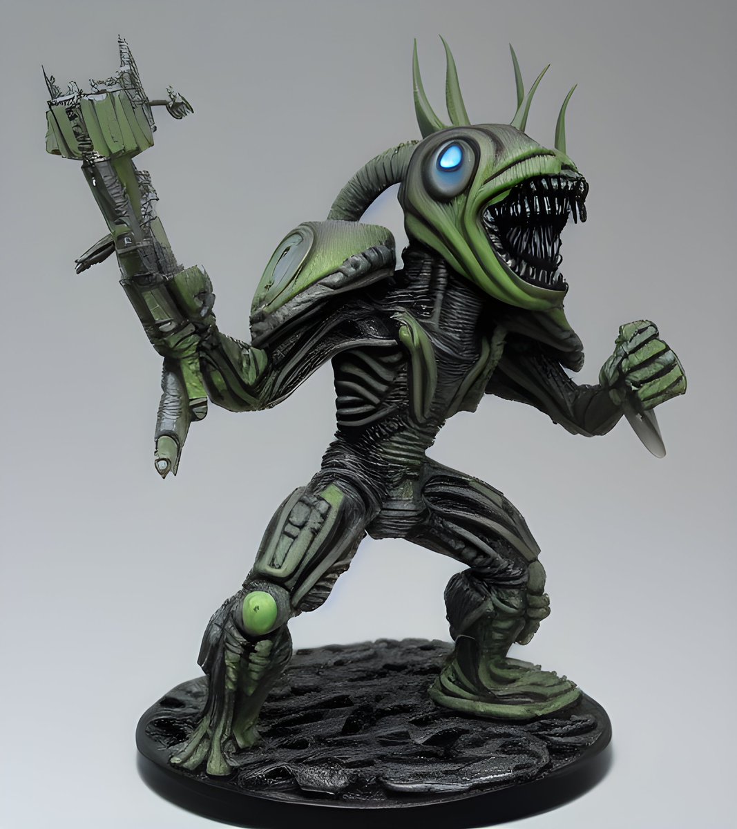Tabletop_Legend's tweet photo. If you thought we were alone on the top of this table.. you were wrong! Here is the Alien!👽 https://t.co/uZq1GESVy3