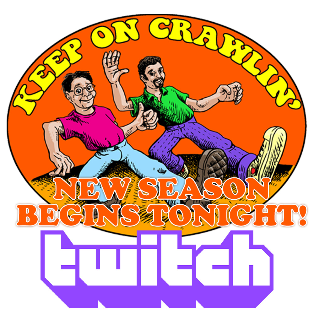 GoodmanGames's tweet photo. Keep Crawlin' with Mike and Brendan is back! The all-new season begins tonight at 9:00 pm EST only on Twitch!
https://t.co/vj1qaHKOjD
#GoodmanGames #DCCRPG #KeepCrawlin https://t.co/biUZ8p3PcS